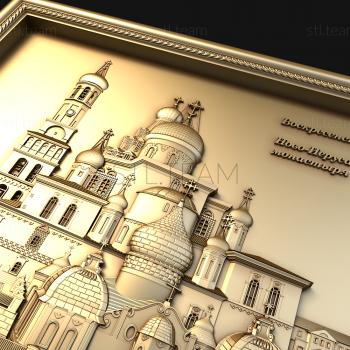 3D модель Воскресенский собор, 3д модель панно в stl формате (STL)